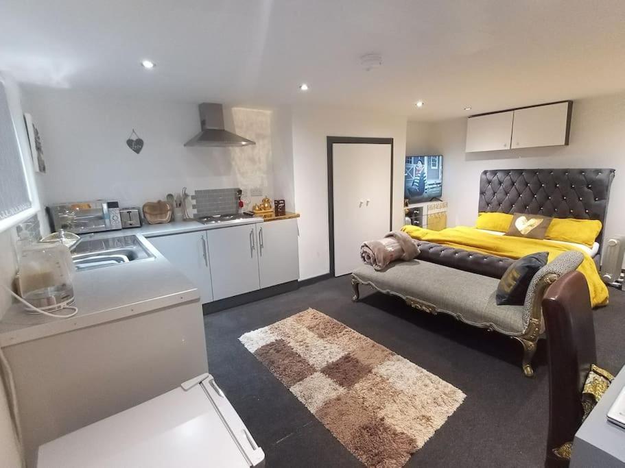 Апартаменты A Cosy Deluxe Size Studio With Queen Size And Sofa Bed Лидс Экстерьер фото